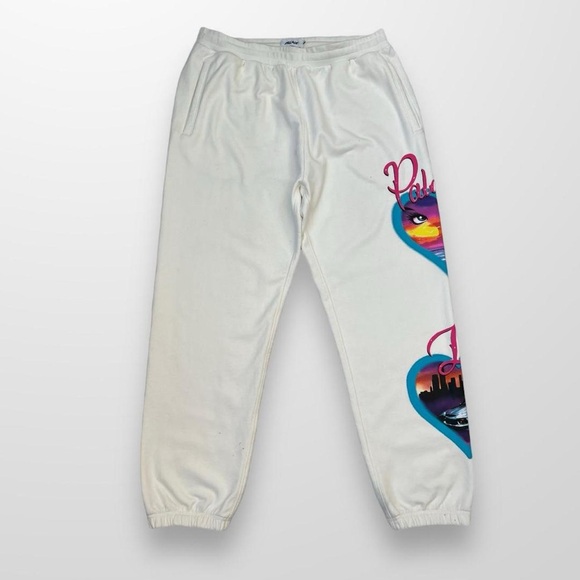 Palace Forever Joggers White Men’s Size Large Logo Sweatpants